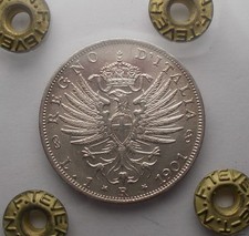 1 Lira 1901 Ag Perizia Tevere