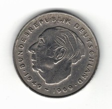 Moneta 2 Deutsche Mark MARCHI TEDESCHI 1971 1949-1969 Bundesrepublik Deutschland