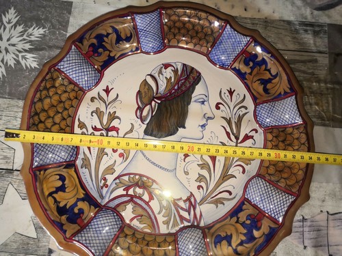 Piatto vintage decorato mano - decorato,