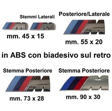 Stemma logo M Sport 3D Cromato