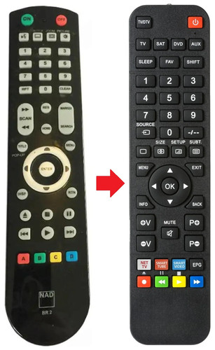 Telecomando adatto per nad - telecomando,