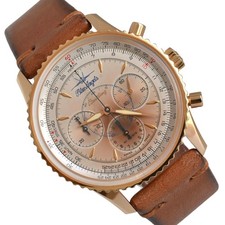 BREITLING Navitimer Montbrillant Blue Angels cronografo oro rosa 18 kt set completo