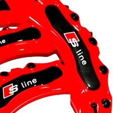 4x Copri Pinza Freno Rosso per