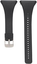 EXMRAT for Polar FT4/FT7, Replacement Wristbands Silicone Watch Band Black 