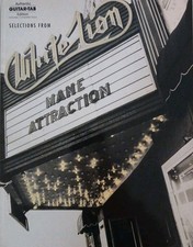 TABELLA CHITARRA LEONE BIANCA / TABLATURA / SELEZIONI DA ATTRAZIONE CRINIERA / RARA