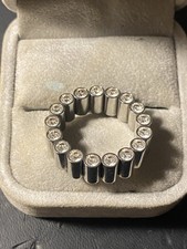 SWATCH Anello Bijoux mod. LUSTRO in Acciaio con Zirconi Bianchi