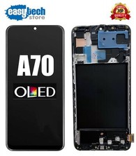 SAMSUNG A70 SM-A705 FN/DS FRAME Display OLED LCD Touch Schermo Nero