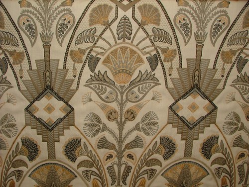 Tenda jacquard tessuto oro