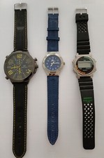 Lotto 3 Orologi Misti in Buone Condizioni da Revisionare-Grand Timing,Intrepid,