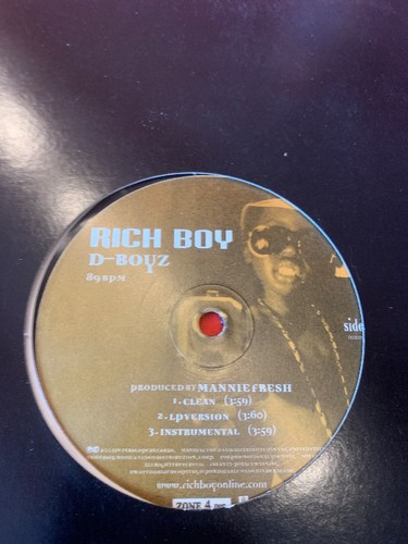 Rich boy boyz vinyl - d-boyz, single