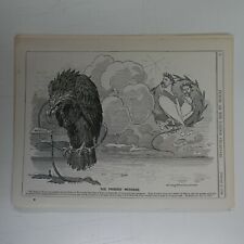 7x10" punch cartoon 1896 THE PRINCES` MESSAGE francis knolly / pulitzer