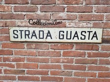 Cartello stradale ferro Strada Guasta industriale Arredamento  