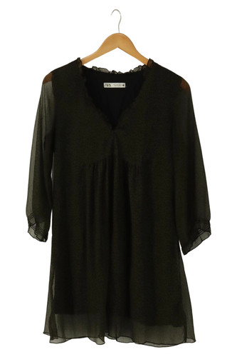 Zara abito casual donna verde - zara,