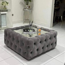 Tavolino da caffè in velluto