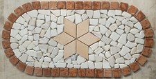 ROSONE MOSAICO MARMO pavimenti interni o esterni 90 X 45 X 1 cm COD. RUDL