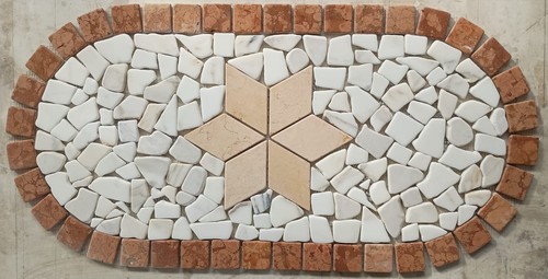 Rosone mosaico marmo pavimenti - mosaico,