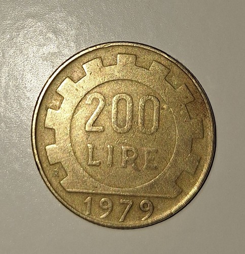 Moneta 200 lire - moneta,