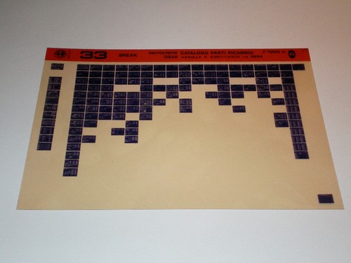 Microfiche catalogo ricambi - microfiche,