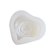 Stampo nel Silicone per Candele un Forma di Cuore con Rosa Candele un Forma5607