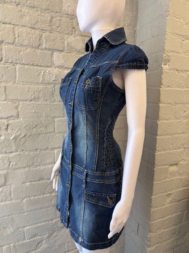 Mini abito denim - denim, con