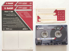 Mc Basf Ferro Extra I 60 Musicassetta Vintage Compact Audio Cassette Usata C