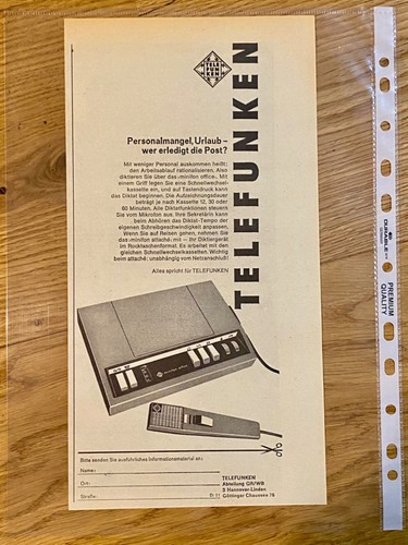 Telefunken minifon office