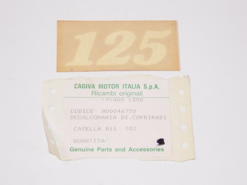 Emblema originale cagiva - originale, 1985