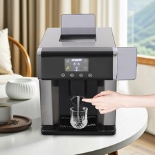 Dispenser per Ice Maker da banco 2 in 1 macchina per acqua ghiacciata elettrica LCD 22-33 libbre/24 ore