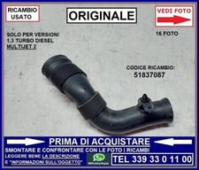 TUBO MANICOTTO STAFFA SCATOLA FILTRO ARIA FIAT PANDA 3 YPSILON 3 312 1.3 DIESEL