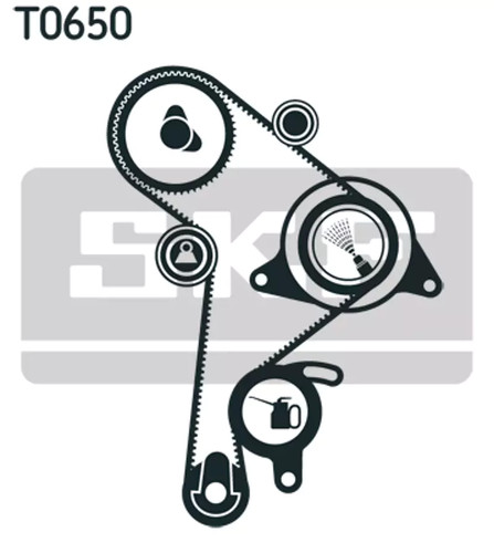 Kit cinghie dentate skf vkma - cinghie,