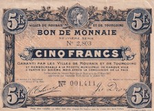 5 Francs - Ville -