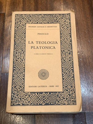 Proclo teologia platonica - proclo,