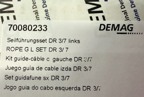 Nuovo demag gru cavo kit - demag, guida