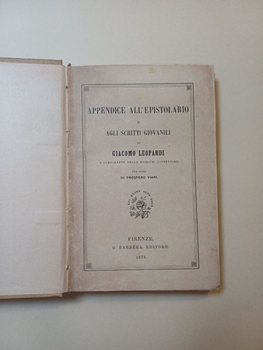 Appendice all epistolario - all'epistolario, e