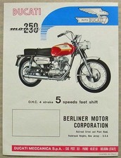DUCATI 250 MONZA MOTO Scheda