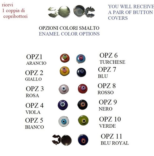 Copribottoni art104 argentati - art104,