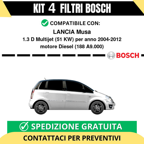 Kit bosch filtri tagliando - bosch, 4
