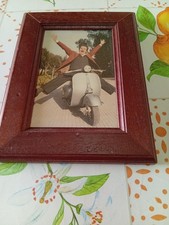 Domenico Modugno Guida La Famosa VESPA - Vedi Foto Ritaglio In Quadretto - Vedi