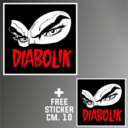 Adesivo diabolik sticker decal - adesivo,