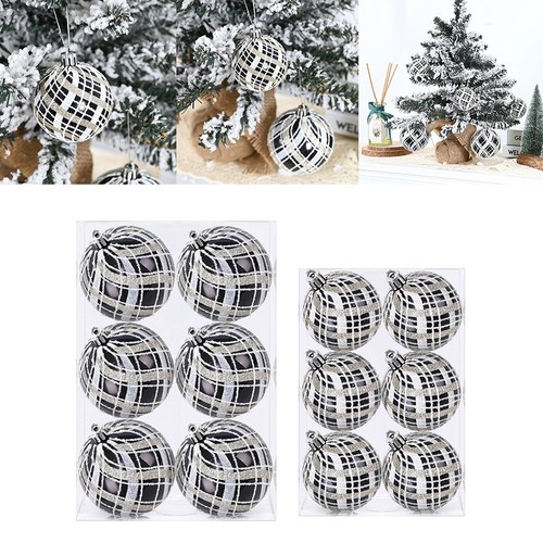 Set palline natale nere - 6,