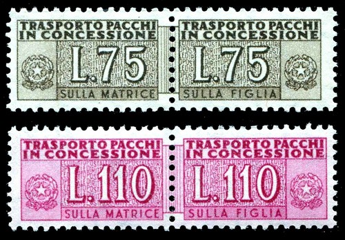 1955 pacchi concessione - pacchi, in