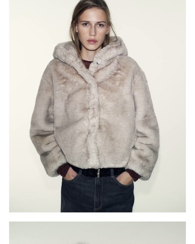 Zara cappotto corto pelliccia - zara,