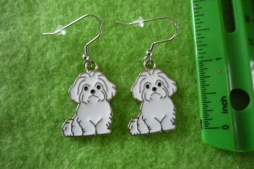 Orecchini cane maltese