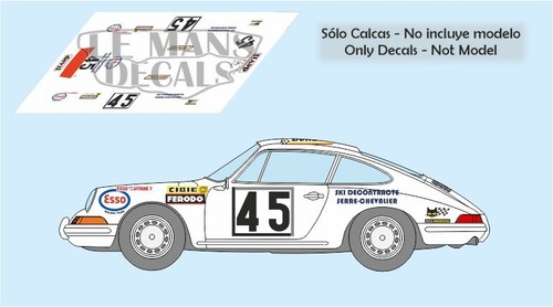 Decals porsche 911 mans - porsche, s