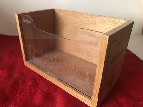 Scatola ricetta vintage - scatola,