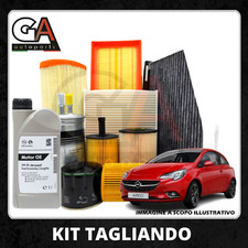 Kit Tagliando Opel Corsa E 1.2 1.4 Benzina Gpl Dal 09.2014 > 4L Olio Opel 5w30
