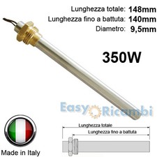 CANDELETTA ACCENSIONE STUFA PELLET RESISTENZA 350W 148mm 140mm 41451209600 MCZ