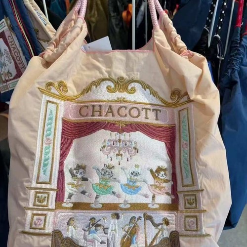 Borsa tela con ricamo - tela,
