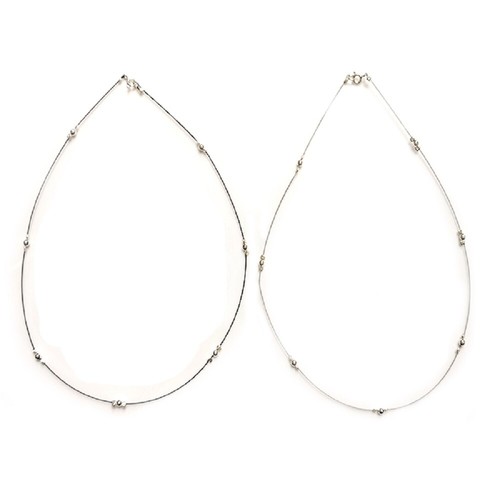 Collana acciaio con - collana, chiusura