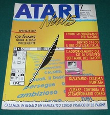 ATARI NEWS NUMERO 7 MARZO 1993 RARA RIVISTA INFORMATICA VINTAGE EDITRICE IL VOLO